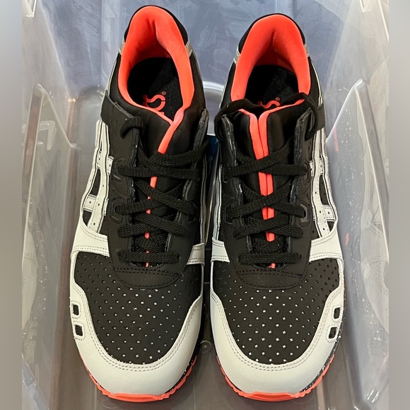 DS 2016 ASICS GEL LYTE III 3 BLACK/MANGO/CEMENT/3M MENS SHOES SIZE 8.5 RARE - Picture 10 of 10